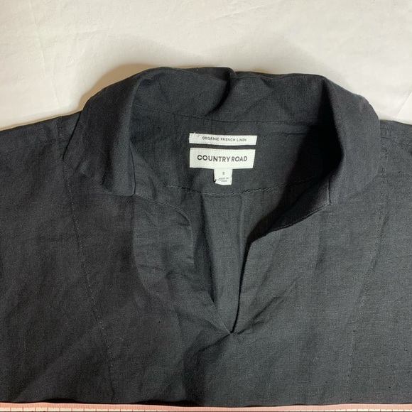 Country Road Tops Country Road Black Linen Top Poshmark